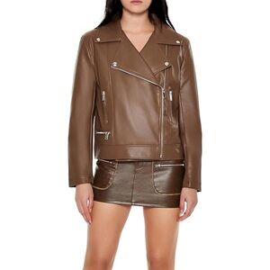 Forever 21 Tan Leather Jacket